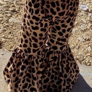 2T girls leopard bell bottoms